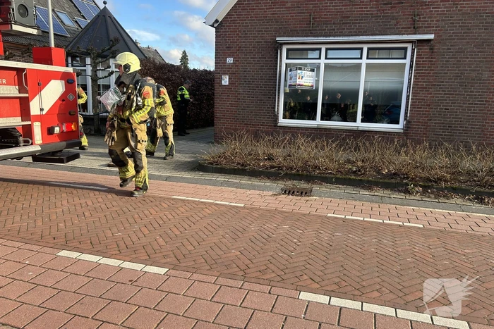 Schoorsteen geveegd na brand