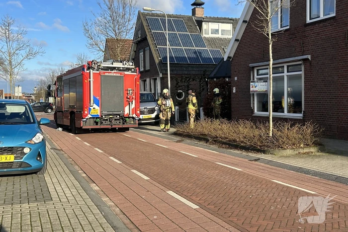 Schoorsteen geveegd na brand