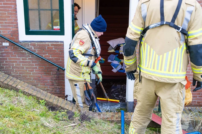 Flinke wateroverlast in Muiderslot