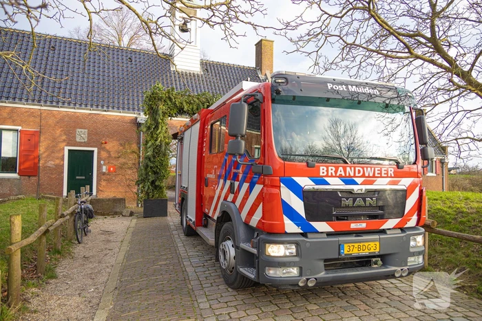 Flinke wateroverlast in Muiderslot