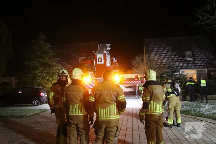 Flinke rookontwikkeling bij schoorsteenbrand