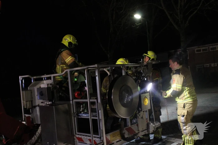 Brandweer ingezet voor een brand in schoorsteen