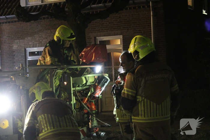 Brandweer ingezet voor een brand in schoorsteen