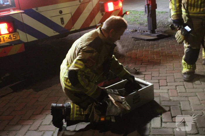 Brandweer ingezet voor een brand in schoorsteen