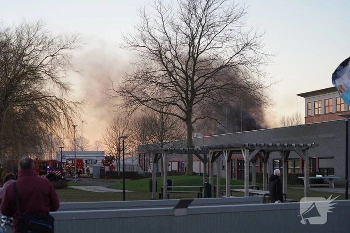 Grote brand in schoolgebouw