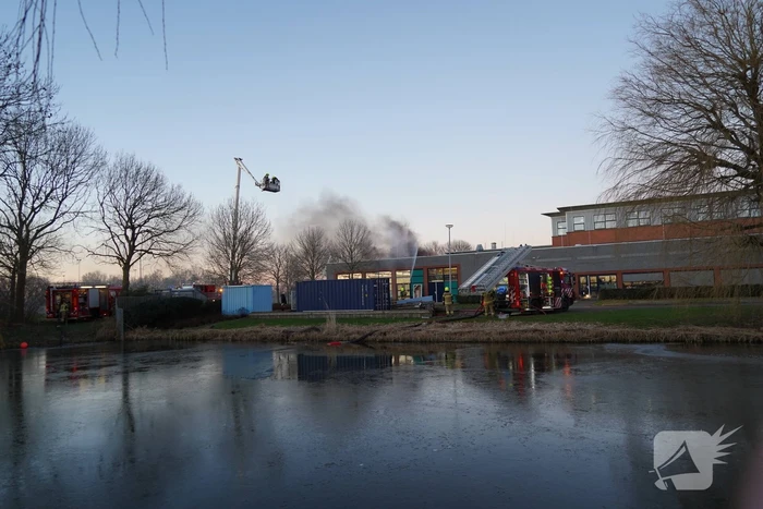 Grote brand in schoolgebouw