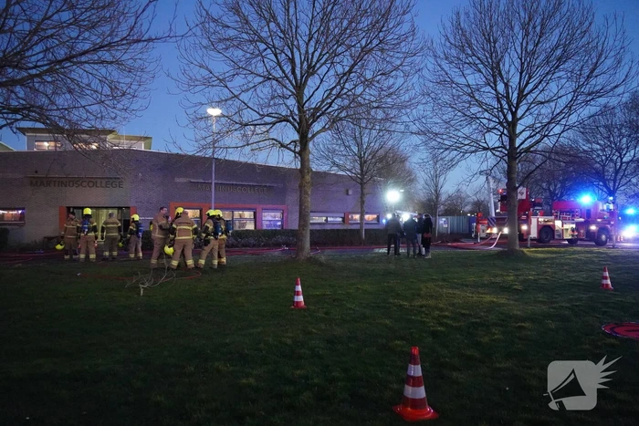 Grote brand in schoolgebouw