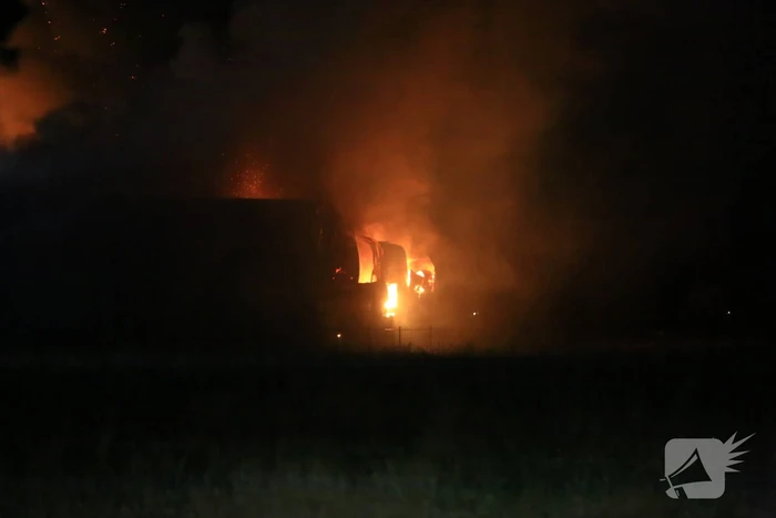 Uitslaande brand in bedrijfspand