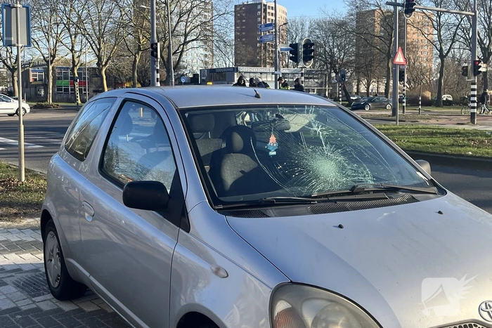 Fietser geschept door automobilist