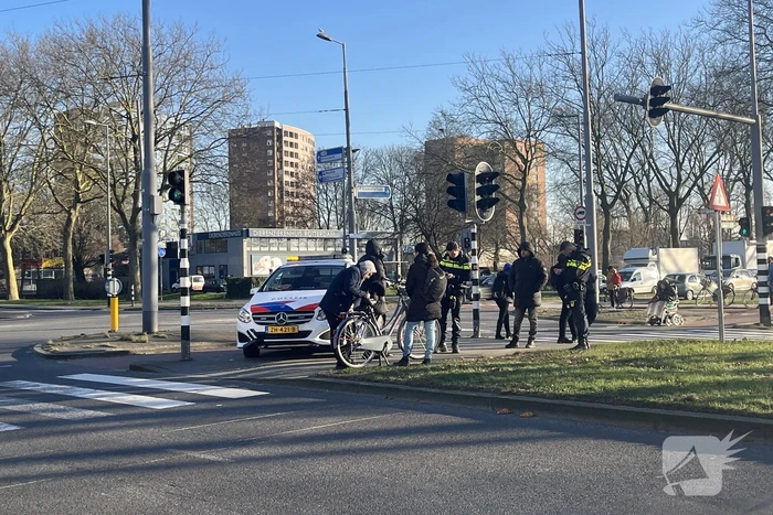 Fietser geschept door automobilist