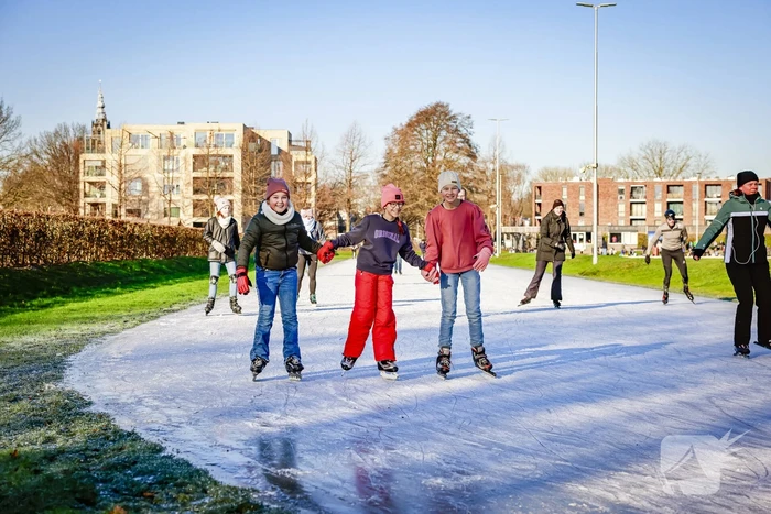 Volop schaatsplezier op natuurijsbaan van Amersfoortse IJsvereniging