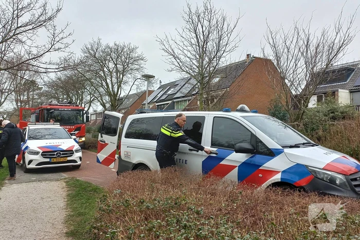 Fiets op ijs zorgt voor brandweerinzet