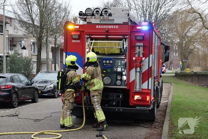 Droger vliegt in brand in woning