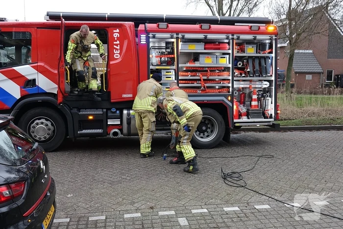 Droger vliegt in brand in woning