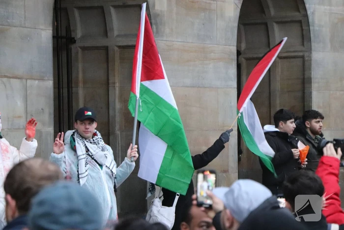 Grote opkomst bij pro Palestina demonstratie