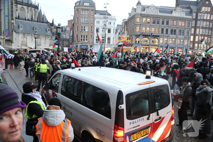 Grote opkomst bij pro Palestina demonstratie