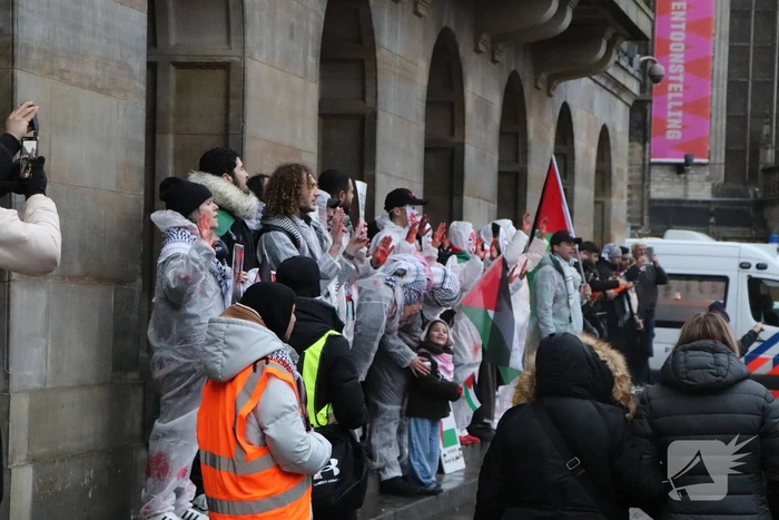 Grote opkomst bij pro Palestina demonstratie