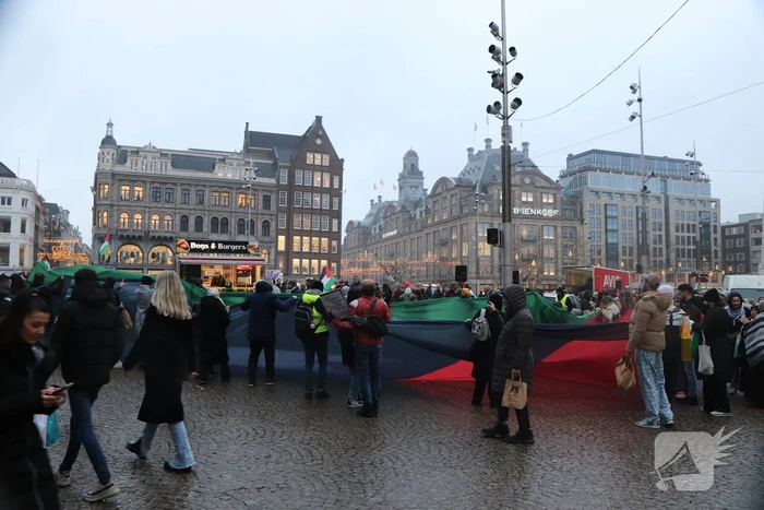 Grote opkomst bij pro Palestina demonstratie