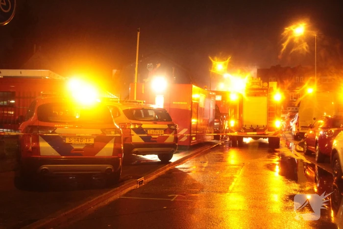 Hevige rookontwikkeling bij grote brand