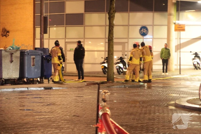Hevige rookontwikkeling bij grote brand