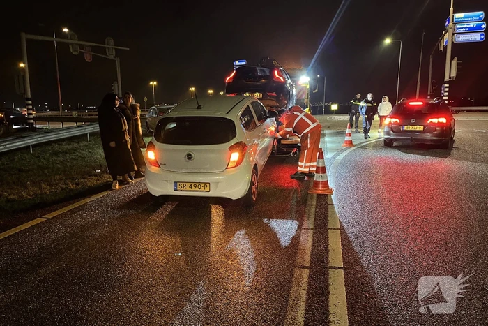 Schade bij ongeval tussen twee auto's