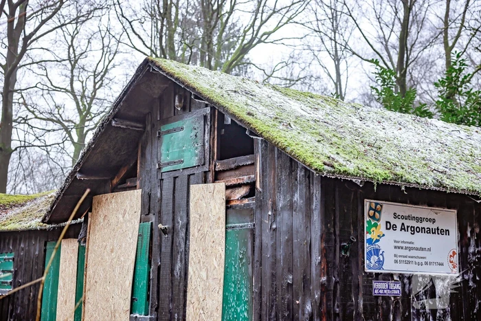 Forse schade aan scouting gebouw na brand
