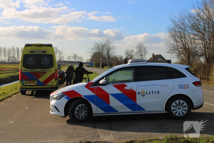 Scooterrijder gewond bij frontale aanrijding