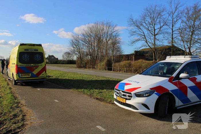 Scooterrijder gewond bij frontale aanrijding