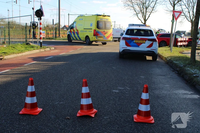 Twee voertuigen met elkaar in botsing