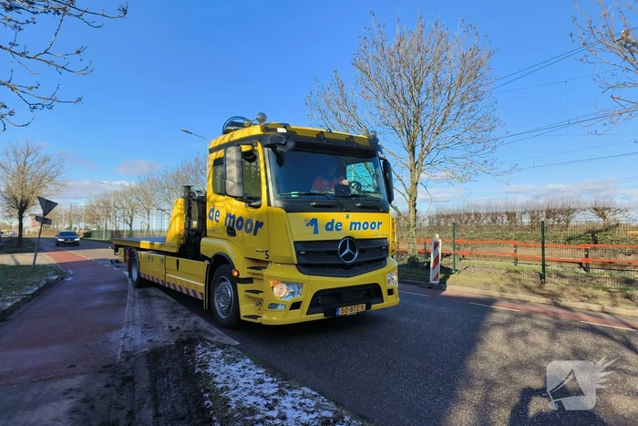 Twee voertuigen met elkaar in botsing
