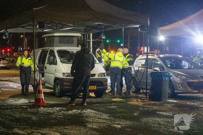 Veel voertuigen gecontroleerd bij grote verkeerscontrole