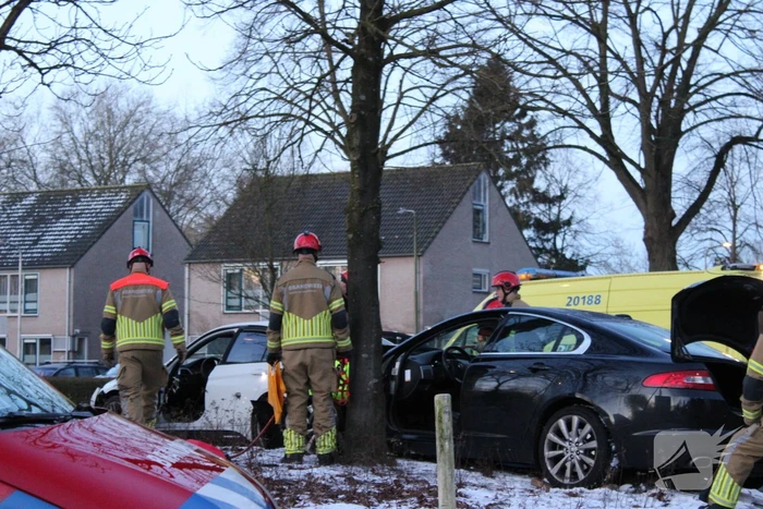 Gewonden bij ongeval op rotonde
