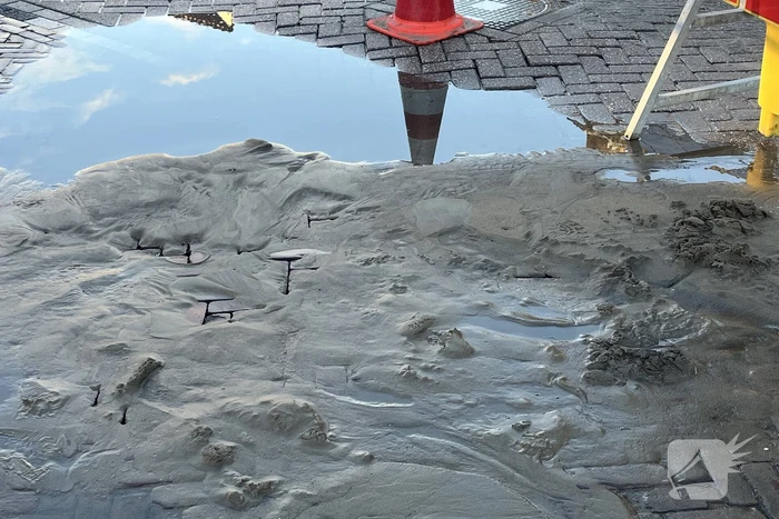 Straat afgezet vanwege waterleidingbreuk