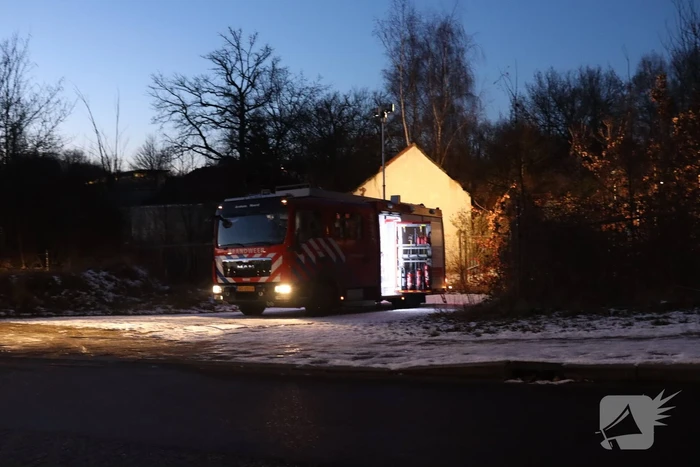 Rookontwikkeling door brand in schuur