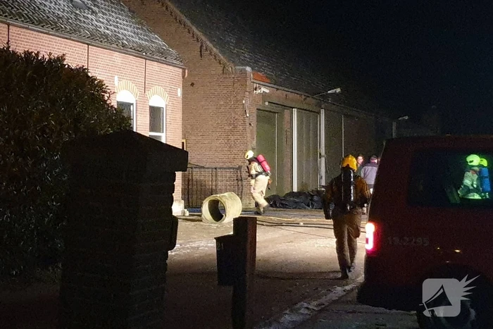 Flinke rookontwikkeling bij brand in woning