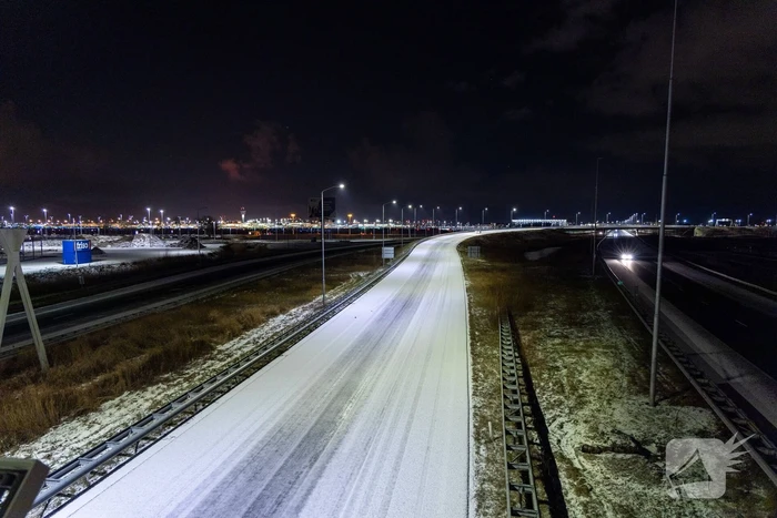 Veel files door gladheid
