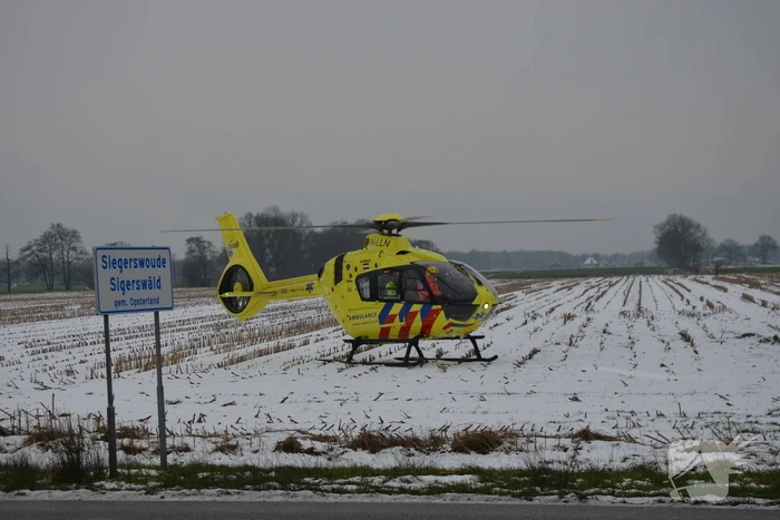 Zwaargewonde bij eenzijdig ongeval