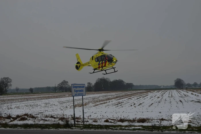 Zwaargewonde bij eenzijdig ongeval
