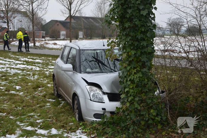Zwaargewonde bij eenzijdig ongeval
