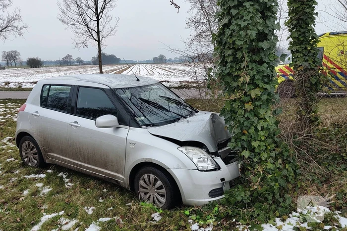 Zwaargewonde bij eenzijdig ongeval