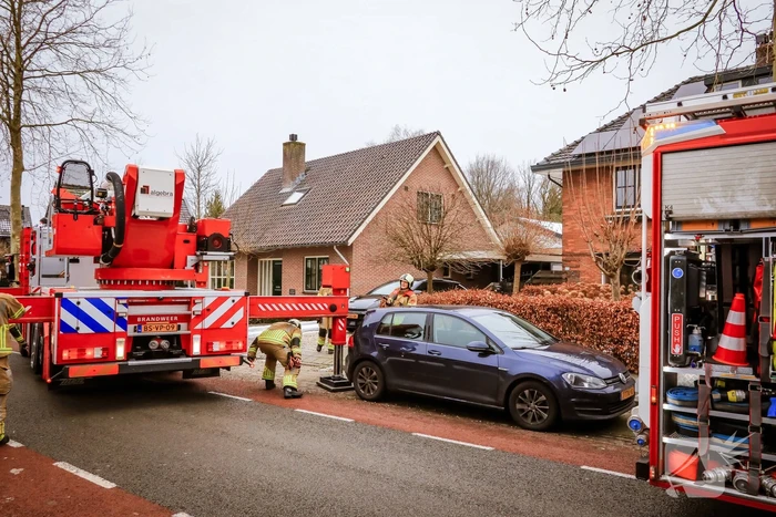 Veel bekijks bij schoorsteenbrand