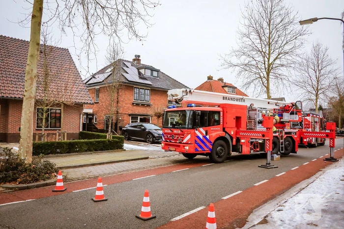 Veel bekijks bij schoorsteenbrand