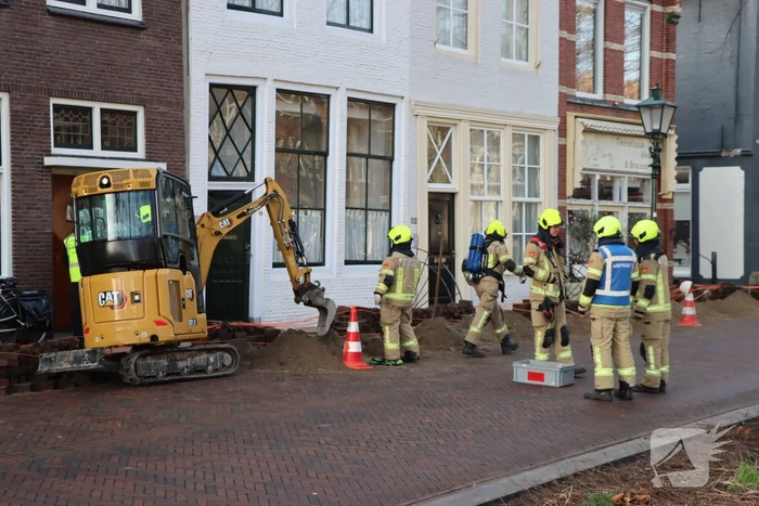 Gasleiding geraakt tijdens aanleg van glasvezelkabel