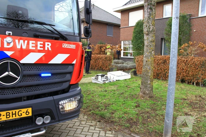 Brand veroorzaakt door werkzaamheden voor warmtepomp