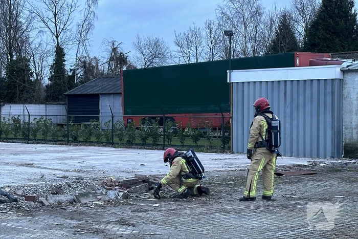 Gasleiding geraakt tijdens sloopwerkzaamheden