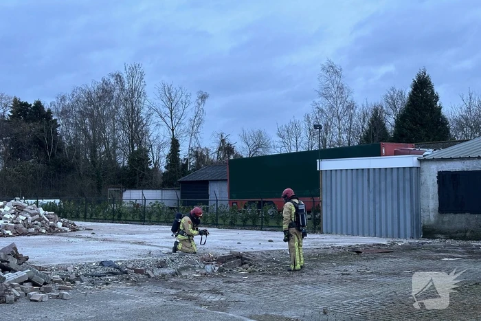 Gasleiding geraakt tijdens sloopwerkzaamheden