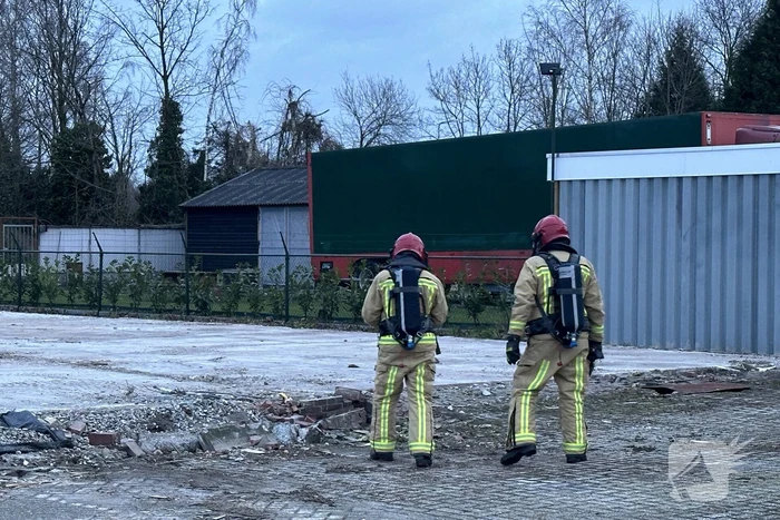 Gasleiding geraakt tijdens sloopwerkzaamheden