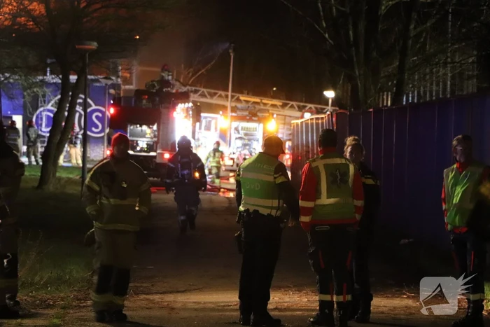 Brand in oude clubhuis van DWS