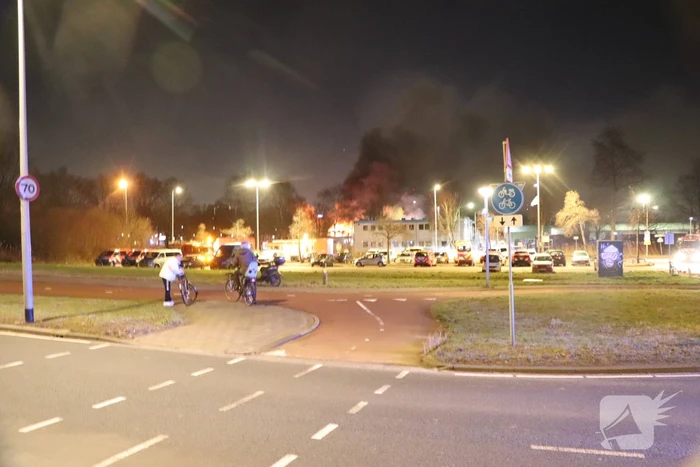 Brand in oude clubhuis van DWS