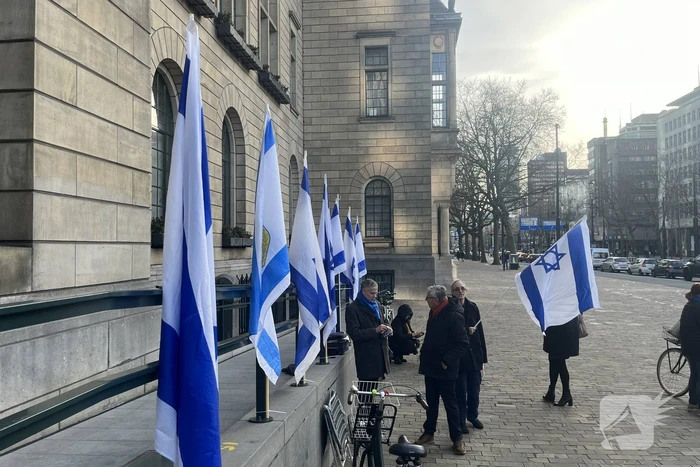 Zeer kleine opkomst bij pro Israëlische demonstratie